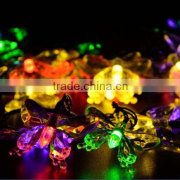 4.8m 20 Led butterfly Solar Fairy String Lights for Outdoor Garden Chrismas decor