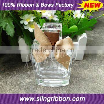 Satin & Lurex Ribbon Bow On Perfume Bottle photo-5