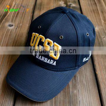 promotion/high quality 100%cotton 6 panel custom 3D embroidery plain baseball hat, unstrutured curved brim baseball cap