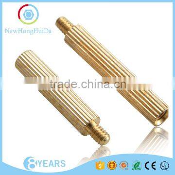 Precision machining brass screw thread single-head pillars