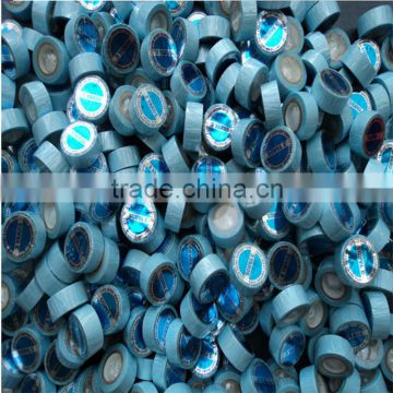 FREE SHIPPING 6rolls/lot blue color 1cm x 3m hair extension adhesive tape for tape hair, toupees, wigs/double sided tape