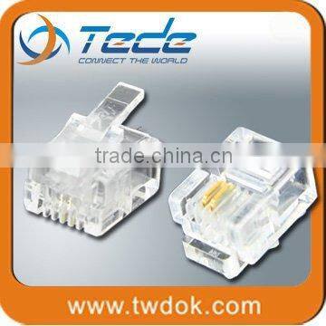 "TEDE telephone modular plug,rj45 connector, 8p8c cat5e/cat6