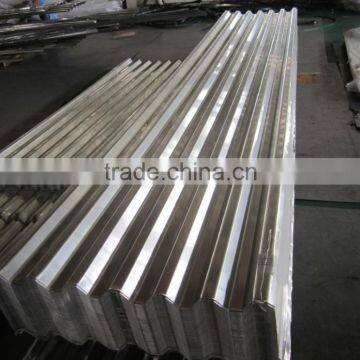 bright aluminum roofing material
