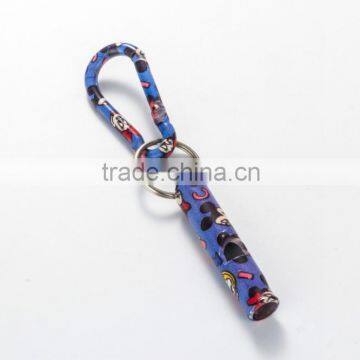 aluminium custom wholesale plastic whistle keychain