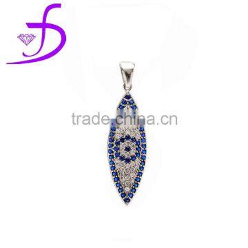 China factory direct sale Real Diamond Evil Eye Charm necklace