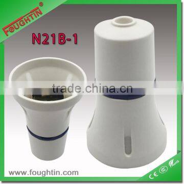 b22 lamp holder dropping type with ho skirt plastic lamp holder