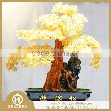 new fashion gemstone crystal golden color tree