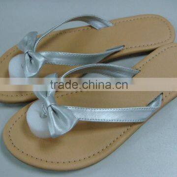 Latest Ladies Fashion Flat Slipper Sandals With Bow
