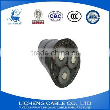 3*2.5mm2-low Voltage Aluminum 3 Core XLPE Insulated PVC Sheathed Steel-tape Armoured Power Cable-YJLV22