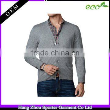 16FZCAS02 wool cashmere cardigan man sweater