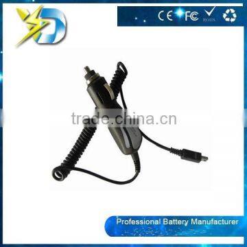 high quality popular car charger with curly USB cable for mobile phone charger