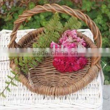 wicker flower basket