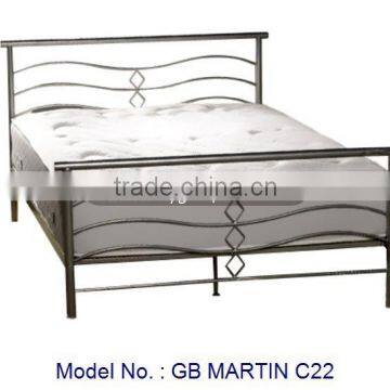 Stylish Metal Bed Furniture In Black Color For Home Bedroom With Modern Look nd Low Price