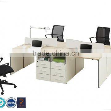 Wholesale fresh color panel office workstation for 4 person