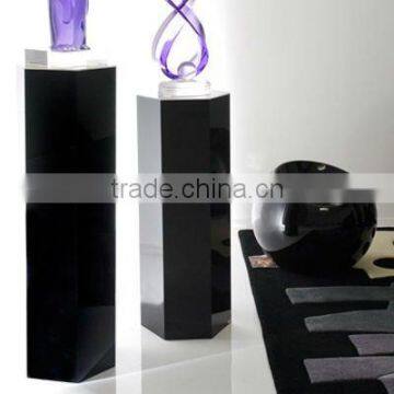 black Acrylic lucite pedestal