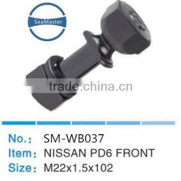 High Strenth Alloy Wheel Bolt With Nut M22*1.5*102mm for Trucks And Autos