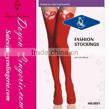 Factory Price!Fashion Compression Christmas Stocking Flowers Designs