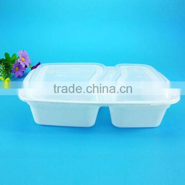 PP Disposable Plastic Food Container 2 Compartment Meal Prep Containers photo-5