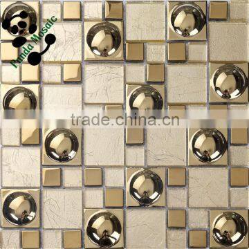 SMG03 Glass wall backplash 3d effect mosaic pattern for wall decoration