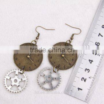 Cheap Fashion Jewelry Steampunk Gear Watch Earrings Party Dress New Made in China Yiwu photo-4