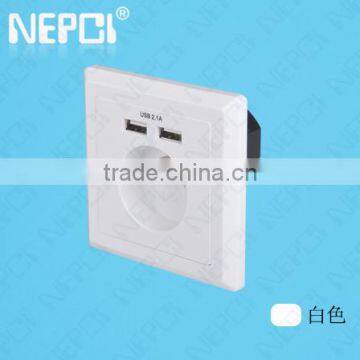 usb wall socket outlet eu