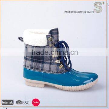 Cute Design Customized Top Quality fashion rain boots women,duck rain boots women