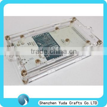 custom clear Acrylic Enclosure, laser cut cnc acrylic case wholesale