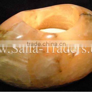 Egg Shape Tea Light / Candle Holer / Marble Tea Light Holder / Onyx Candle Holder / Marble Supplier /