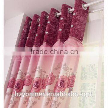 2015 Hot Sale Printed Designed No. 08 Window Curtains, Made- up Black Out Fabric in Home or Hotel photo-2