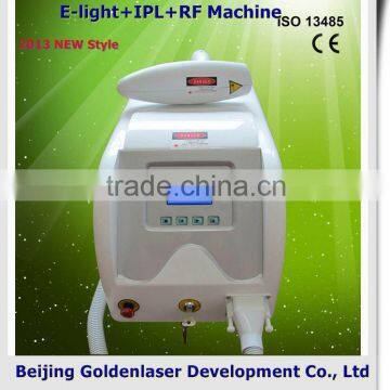 2013 New design E-light+IPL+RF machine tattooing Beauty machine handheld microcurrent beauty machine