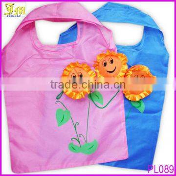 Cute Sunflower Shape Eco Foldable Shopping Nylon Bag Reusable Grocery Recycle Tote Bag