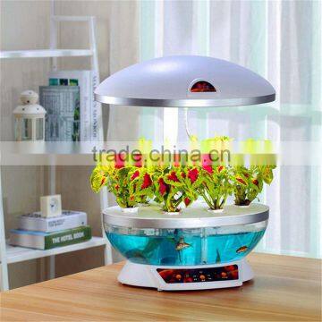 Automatic Balcony vegetables machine Ecological aquarium