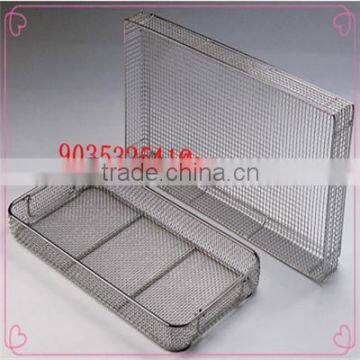 Medical 304 316 stainless steel disinfecting basket manufacturer