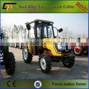 china best quality 4wd farm tractor, with cab with heaters