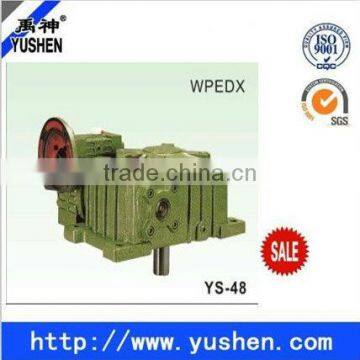 Easy mounting with lower noise WPEDX reduction speed gearbox