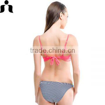 2017 New Women Sexy Contrast Color Brazilian Bikini photo-3