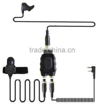 Ear Vibration Headset With Motorcycle PTT for Kenwood Two Way Radio