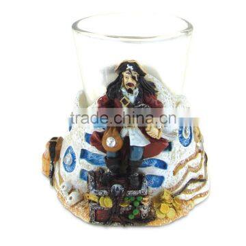 Pirate Resin Stone Finish Collection Including Picture/Photo Frame, Jewelry Box , Snow Globe, Magnet Bottle Opener and Shot Glas photo-6