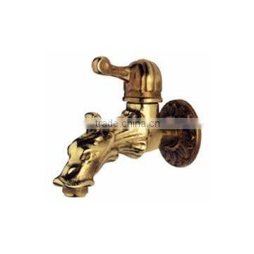 Funnel handle1/2" brass faucet , Dragon brass bibcock for garden, Animal shape indoor faucet, < SGB5201>