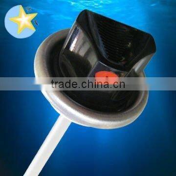 Paint Aerosol Spray Valve With Turn Down Actuator