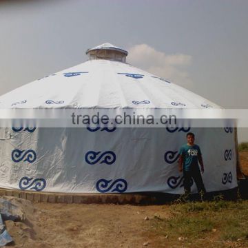 wall insulation steel tubes mongolian yurt 10m tent holiday