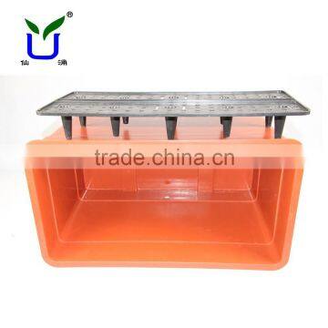 Rectangular Plastic Trough Self-watering Flower Pots With Black Drain Board photo-2