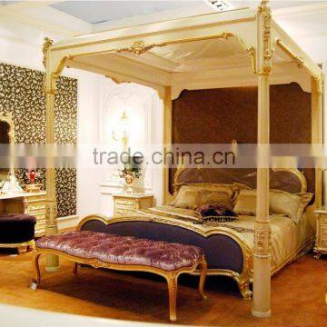 French Rococo Style Six Door Wardrobe Closet With Mirror/ European Classic Wood Carved Wardrobe Cabinet/ Antique Bedroom Armoire photo-2