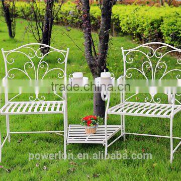 Bench With Coffee Tea Table Outdoor Garden Using photo-2