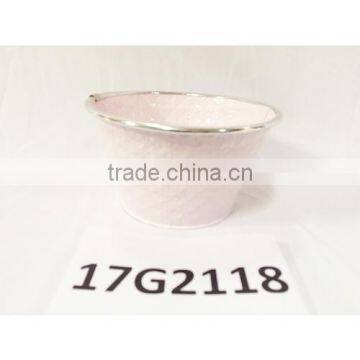 China Manufacturer Custom Different Sizes Half Round Container Garden Pot for Flower Made From Zinc Metal Iron photo-6