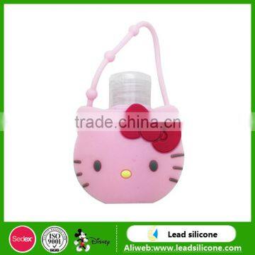 30ml Cute Cartoon Round Bottle Hand Sanitizer Holder photo-3
