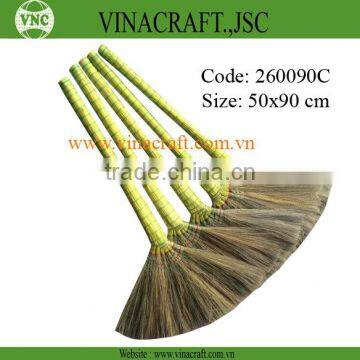 Natural grass broom for house cleaning