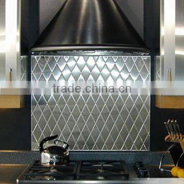 304 4x8 Decorative Stainless Steel Heat Resistant Kitchen Wall Materials photo-5