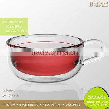 Heat Resistant Double Wall Glass With Handle photo-6