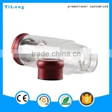 2016 Best Sale China Wholesale 300ml Borosilicate Glass Tea Bottle Water Bottle With Handmade Glassware OEM photo-3